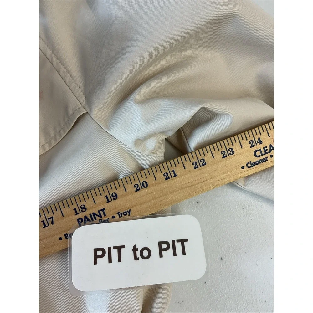Coach Classic Trench Coat Women's Size L Cotton Canvas Belted City Career Dressy